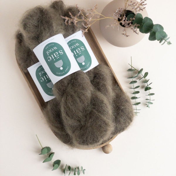 S&auml;ie Silk Mohair, Dark Academia, 50g