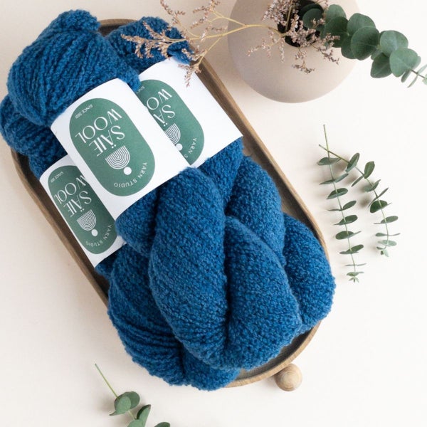 S&auml;ie Merino Boucle DK, Blue My True Pal, 100g