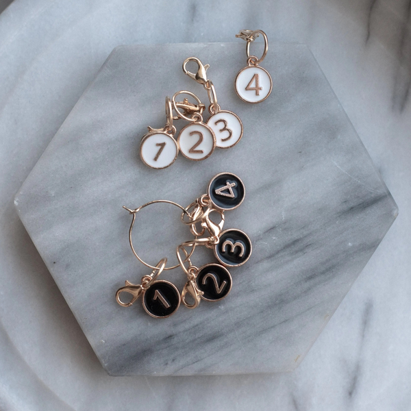 Knits by CE - Stitch Markers, Numbers Set
