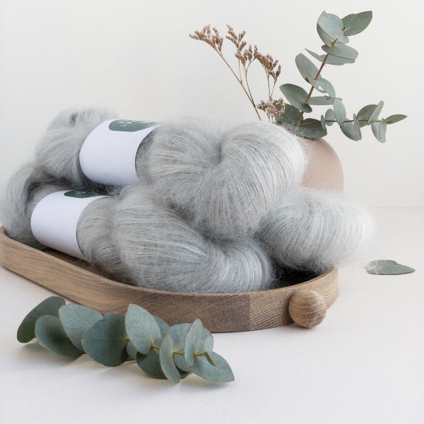 S&auml;ie Silk Mohair, Frosty Meadow, 50g