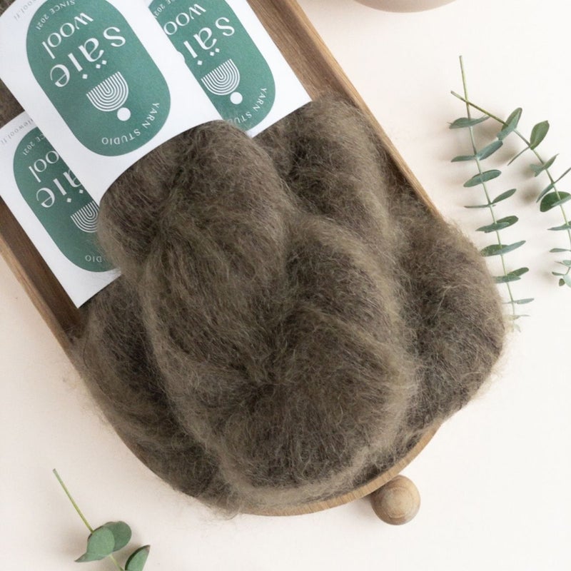 S&auml;ie Silk Mohair, Dark Academia, 50g