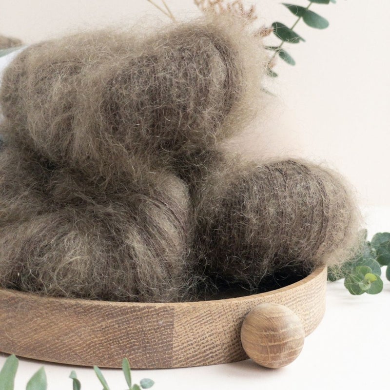 S&auml;ie Silk Mohair, Dark Academia, 50g