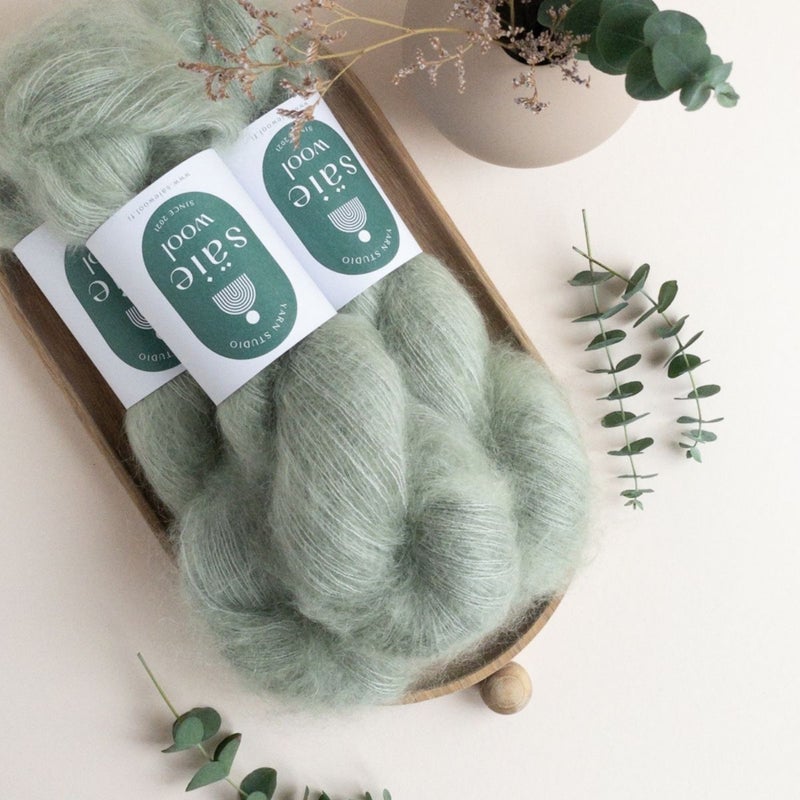S&auml;ie Silk Mohair, Coastal Sage, 50g