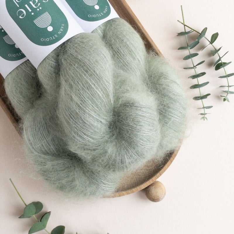 S&auml;ie Silk Mohair, Coastal Sage, 50g