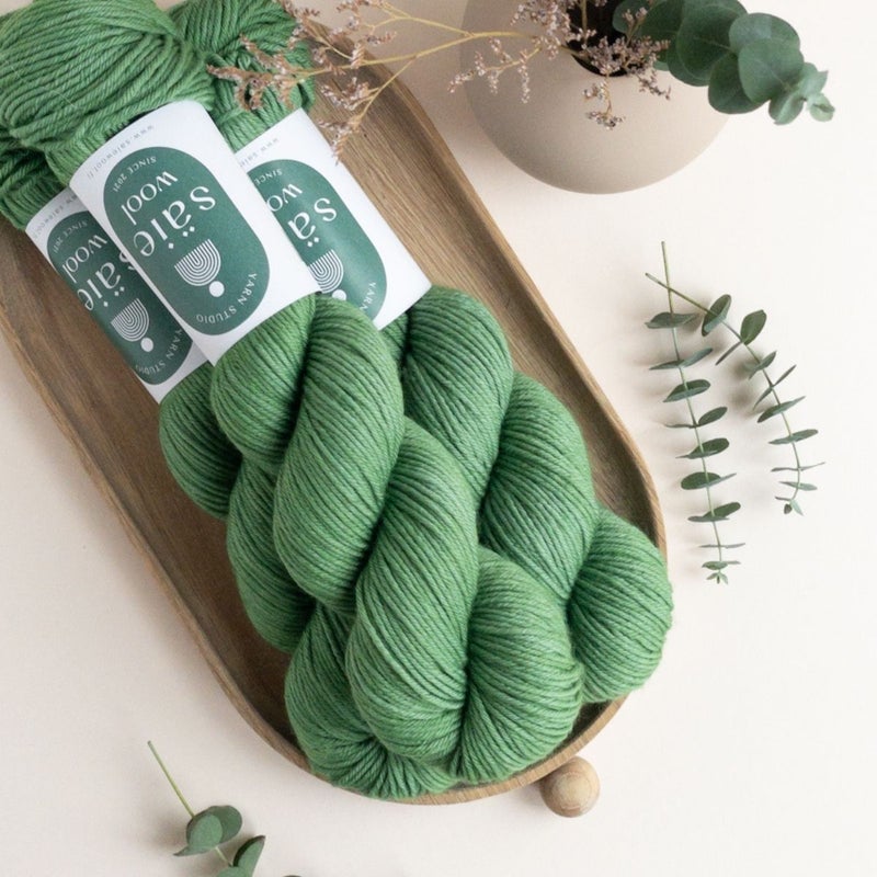 S&auml;ie Merino Aran, Green My Loyal Mate, 115g