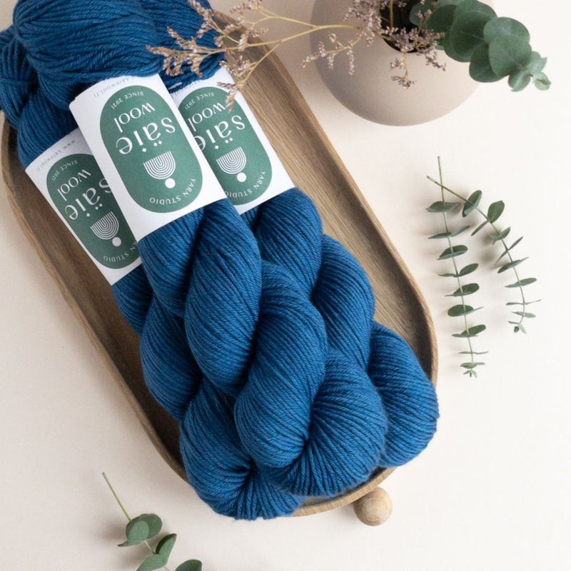 S&auml;ie Merino Aran, Blue My True Pal, 115g