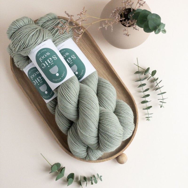 S&auml;ie Merino Sock, Coastal Sage, 100g